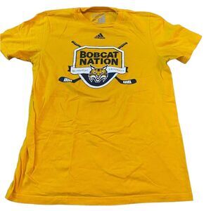 Adidas Quinnipiac University Hockey Yellow Tee Size Small